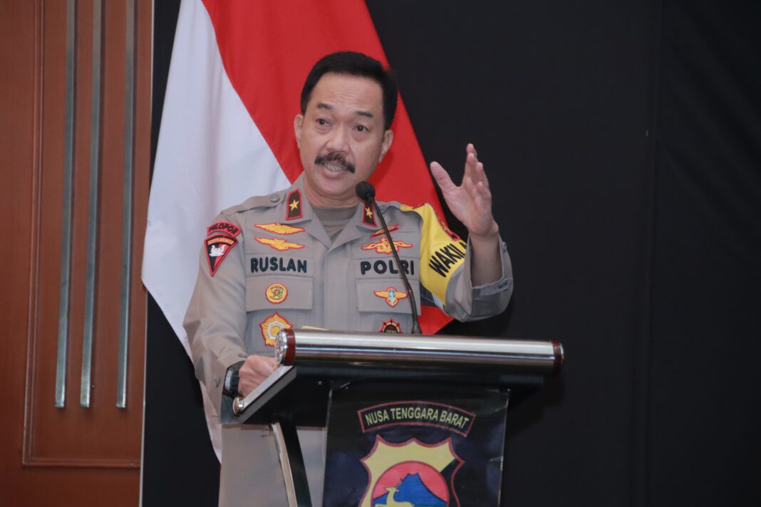 Foto: Wakapolda NTB Brigjen Pol. Ruslan Aspan saat memimpin musrenbang, Selasa (23/7/2024).
