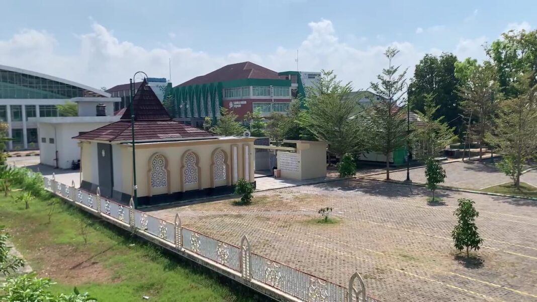 Foto: suasana kampus UIN Mataram yang untuk sementara waktu sterilisasi dari aktivitas mahasiswa